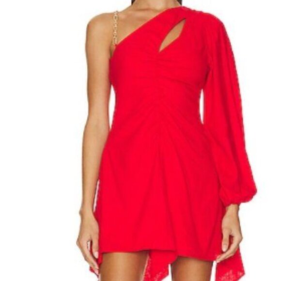 Lovers + Friends Rosalie Mini Dress – Bright Red | Size XL | NWT - Picture 5 of 5